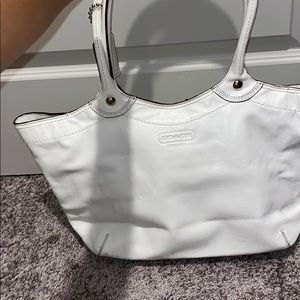 Authentic white coach purse